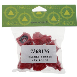 Oro įpurškimo antgalių rinkinys (8 vnt.) ATX 120° 04 raudonas ATX12004P008