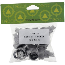 Trąšų purkštukų rinkinys (8 vnt.) R5X 06 pilkas R5X06P008