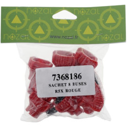 Trąšų purkštukų rinkinys (8 vnt.) R5X 04 raudonas R5X04P008