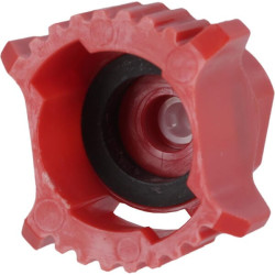 Plokščių vėduoklinių antgalių rinkinys (8 vnt.) AFX 120° 04 raudonas AFX12004P008