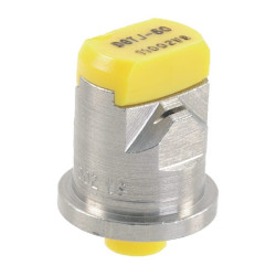 Dvigubas plokščias vėduoklinis antgalis DGTJ 110° 02 geltonas nerūdijantis plienas TeeJet DGTJ6011002VS