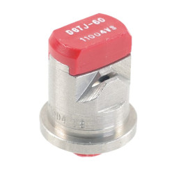 Dvigubas plokščias vėduoklinis antgalis DGTJ 110° 04 raudonas nerūdijančio plieno TeeJet DGTJ6011004VS