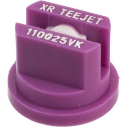 Plokščias vėduoklinis antgalis XR 110° 025 violetinis keraminis TeeJet XR110025VK