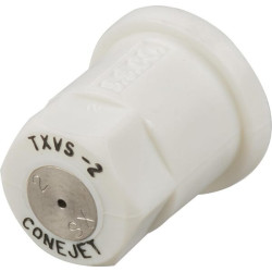 Tuščiaviduris kūginis antgalis TX 80° 2 balto nerūdijančio plieno TeeJet TXVS2