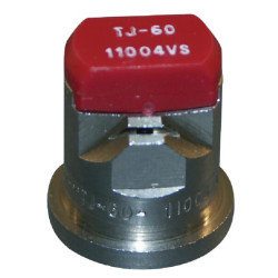 Dvigubas plokščias vėduoklinis antgalis TJ 110° 04 raudonas nerūdijančio plieno TeeJet TJ6011004VS