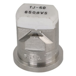 Dvigubas plokščias vėduoklinis antgalis TJ 65° 08, baltas, nerūdijantis plienas, „TeeJet“ TJ606508VS