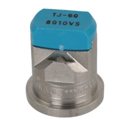 Dvigubas plokščias vėduoklinis antgalis TJ 80° 10 šviesiai mėlynas nerūdijantis plienas TeeJet TJ608010