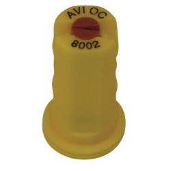 Oro įpurškimo necentrinis antgalis AVI OC 80° 02 geltonas keraminis Albuz AVIOC8002