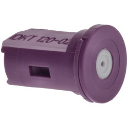 Oro įpurškimo dvigubas vėduoklinis antgalis IDKT 120° 025 violetinis keraminis Lechler IDKT120025C