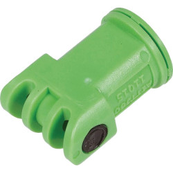 Dvigubo vėduoklinio oro įpurškimo antgalis AITTJ 110° 15 šviesiai žalias plastikinis „TeeJet“ AITTJ6011015VP