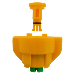 Oro įpurškimo antgalis TD 60° 02 geltonas/žalias keraminis Agrotop TD6002