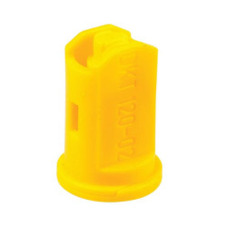 Oro įpurškimo dvigubas vėduoklinis antgalis IDKT 120° 02 geltonas plastikinis Lechler IDKT12002POM