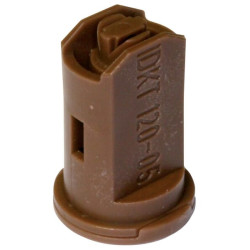 Oro įpurškimo dvigubas vėduoklinis antgalis IDKT 120° 05 rudas plastikinis Lechler IDKT12005POM