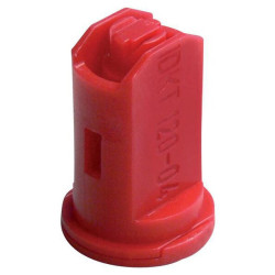 Oro įpurškimo dvigubas vėduoklinis antgalis IDKT 120° 04 raudonas plastikinis Lechler IDKT12004POM