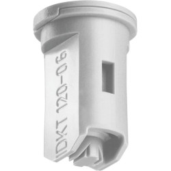 Oro įpurškimo dvigubas vėduoklinis antgalis IDKT 120° 06 pilkas plastikinis Lechler IDKT12006POM