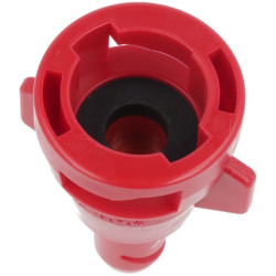 Ne centre esantis trąšų purkštukas FB 04, raudonas, plastikinis, FB04