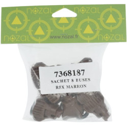 Trąšų purkštukų rinkinys (8 vnt.) R5X 05 rudas R5X05P008