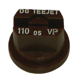 Plokščias vėduoklinis antgalis DG 110° 05 rudas plastikinis „TeeJet DG11005VP“