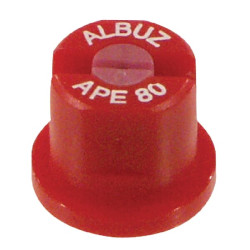 Plokščias vėduoklinis antgalis APE 80° raudonas keraminis Albuz APE80RED