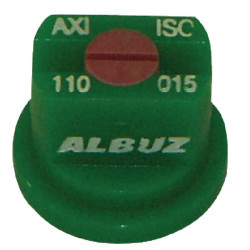 Plokščias vėduoklinis antgalis AXI 110° 015 žalias keraminis Albuz AXI110015