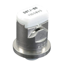 Dvigubas plokščias vėduoklinis antgalis DGTJ 110° 08, baltas, nerūdijantis plienas, „TeeJet“ DGTJ6011008VS