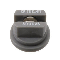 Plokščias vėduoklinis antgalis XR 80° 06 pilkas nerūdijantis plienas TeeJet XR8006VS
