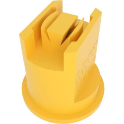 Dviejų srautų apsaugos nuo dreifavimo antgalis AZT 110° 02, geltonas plastikas MMAT AZT11002