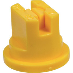 Plokščias vėduoklinis antgalis SF 110° 02 geltonas plastikinis ASJ SF11002