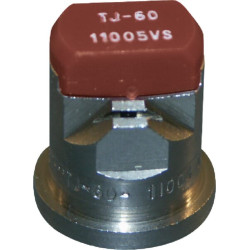 Dvigubas plokščias vėduoklinis antgalis TJ 110° 05 rudas nerūdijantis plienas TeeJet TJ6011005VS