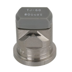 Dvigubas plokščias vėduoklinis antgalis TJ 80° 06 pilkas nerūdijantis plienas TeeJet TJ608006