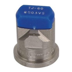 Dvigubas plokščias vėduoklinis antgalis TJ 65° 03 mėlynas nerūdijantis plienas TeeJet TJ606503VS