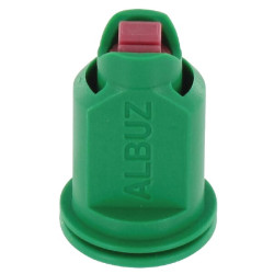 Dvigubas vėduoklinis oro įpurškimo antgalis CVI TWIN 110° 015 žalias keraminis Albuz CVITWIN110015