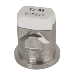 Dvigubas plokščias vėduoklinis antgalis TJ 80° 08, baltas, nerūdijantis plienas, „TeeJet“ TJ608008