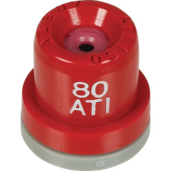 Oro įpurškimo tuščiaviduris kūginis antgalis ATI 80° 04 raudonas keraminis Albuz ATI8004