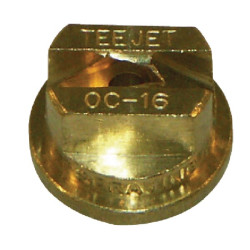 Plokščias vėduoklinis necentrinis antgalis OC 80° 16 žalvarinis TeeJet OC16