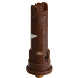 Oro įpurškimo necentrinis antgalis IS 80° 05 rudas Lechler IS8005POM