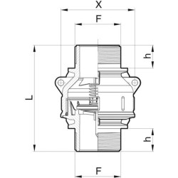 Kojinis vožtuvas 1 1/2" 5042016