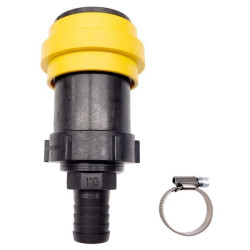 Greito prijungimo jungtis, 1 colio NPT sriegis, su 25 mm žarnos antgaliu 16536