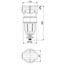 Slėginis filtras 150l 463/471 34520030