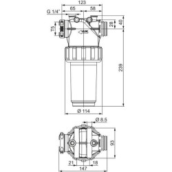 LINIJOS FILTRAS T5M/T5F 50M 32620M3