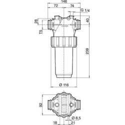 Slėginis filtras 200-280l T5 32620D3
