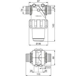 LINIJOS FILTRAS T4M 32M 32240C2