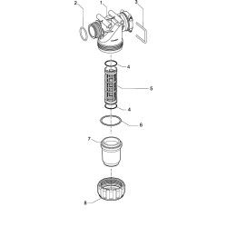 Slėginis filtras 150l šakinis su jungtimi 32220M3