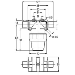 Slėginis filtras 3/4"M 100 l/min 80 akių 8110006
