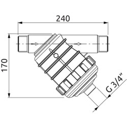 Filtras pilnas 1" 1/4 80M-RVS 3270535