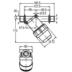 Slėginis filtras 1"M 150 l/min 100 akių 8118011