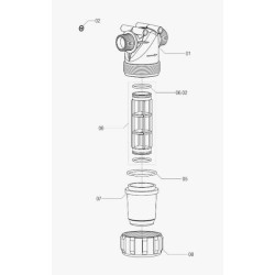 Linijinis filtras 1"M 150-160L/m 50 Mesh 3224043