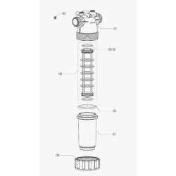 Linijos filtras 1-1/2 colio 100 akių 3262064