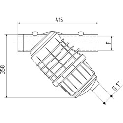 Slėginis filtras 3" 50 tinklelių 3352093A