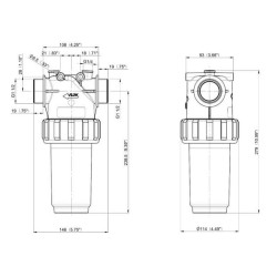 Linijinis filtras 1 1/2"M 200-280L/m 3262063